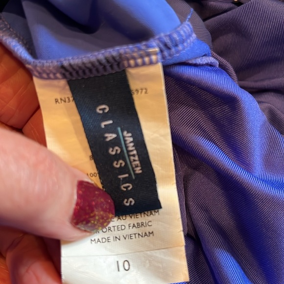 Royal Blue Jantzen One Piece Swimsuit - Picture 8 of 11